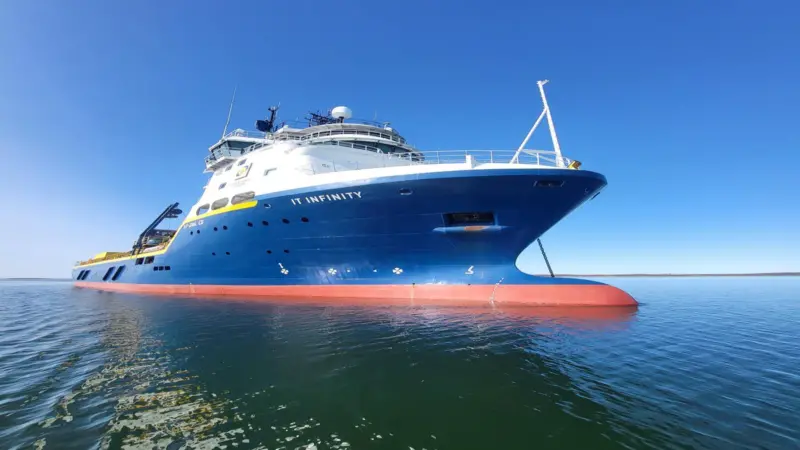 The image pictures the IT Infinity which was converted into a CLV from a PSV