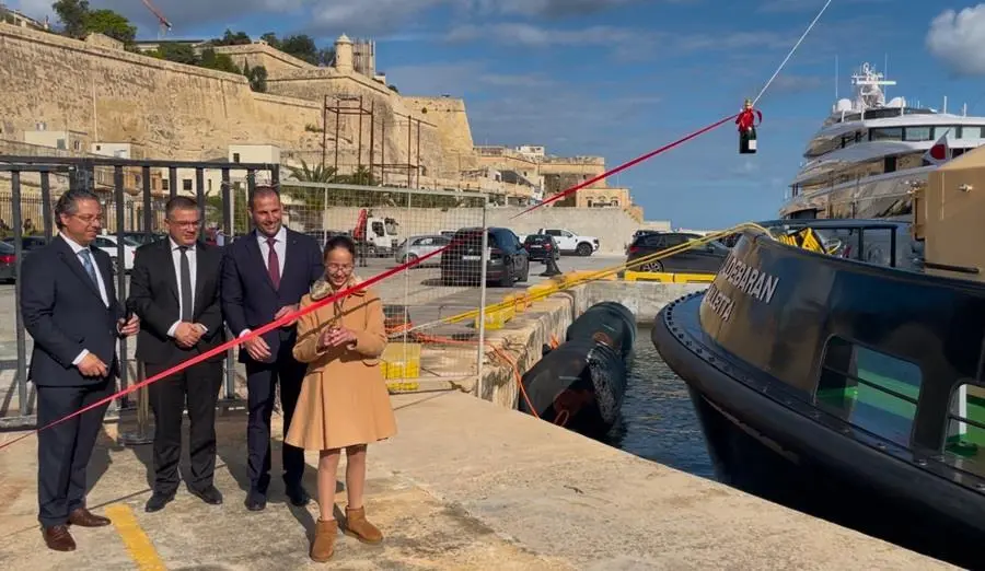 'Med Aldebaran' was named in a traditional ceremony in Malta (Damen)
