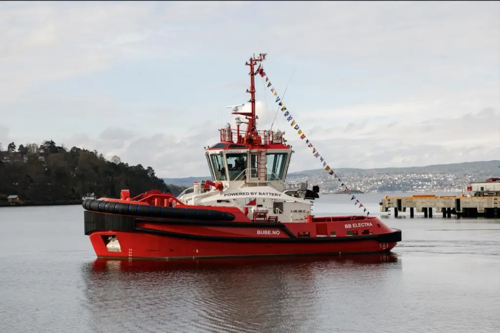 The all-electric tug 'BB Electra' is now operating in Oslo (Sanmar)