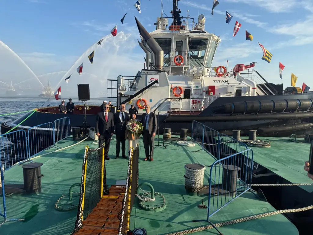 'Titan' packs 80 tonnes of bollard pull in a tug just 24m in length (Sanmar)