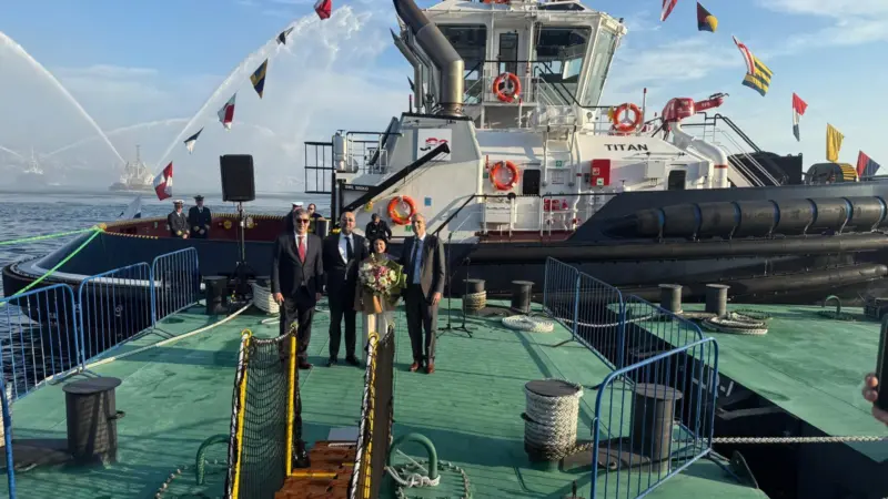 'Titan' packs 80 tonnes of bollard pull in a tug just 24m in length (Sanmar)