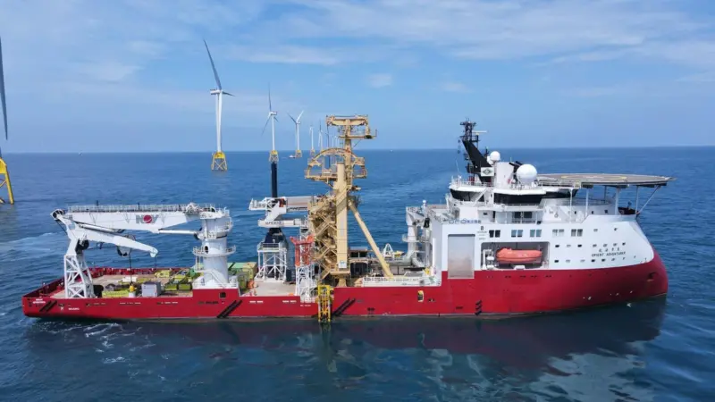 The image shows the offshore construction vessel Orient Adventurer