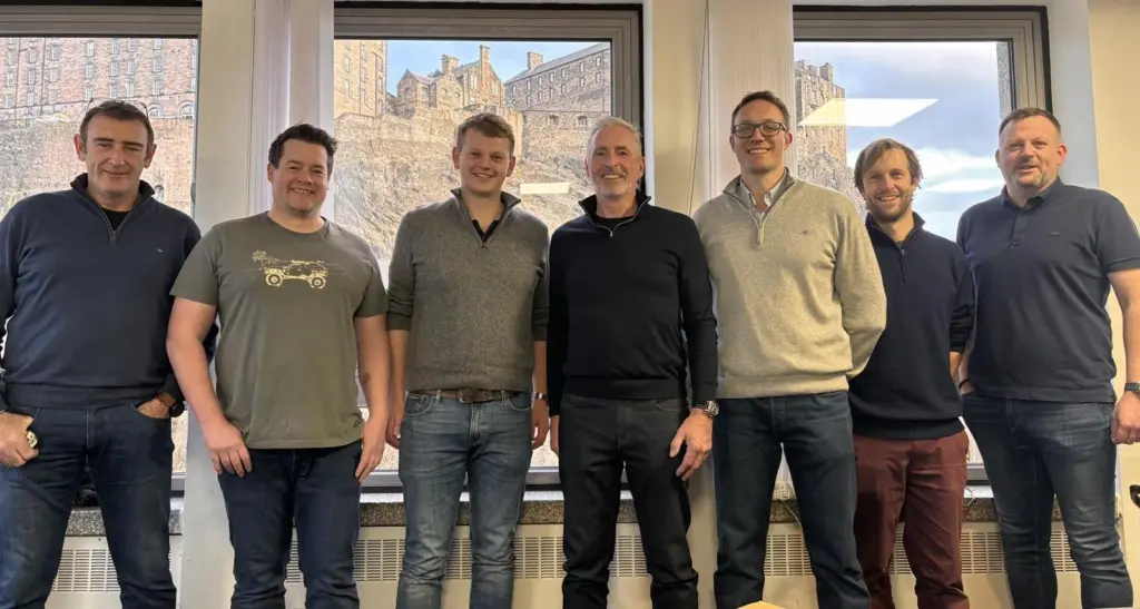 Zelim executive team from left COO Stew Gregory, CFO Alan Gilbert, CEO Sam Mayall, Chairman Doug Baxter, CTO Doug Lothian, Business Development Director Andy Tipping, Sales Direct