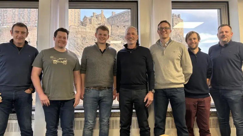 Zelim executive team from left COO Stew Gregory, CFO Alan Gilbert, CEO Sam Mayall, Chairman Doug Baxter, CTO Doug Lothian, Business Development Director Andy Tipping, Sales Direct