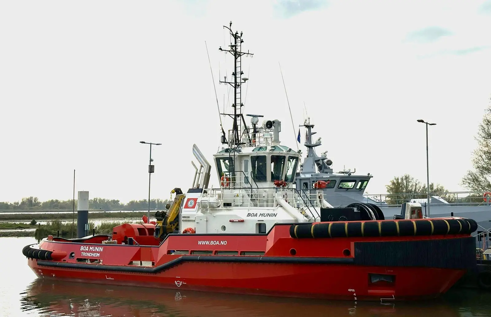 'Boa Munin' is the second of a pair of Damen ice-class tugs for Boa (Boa Offshore)
