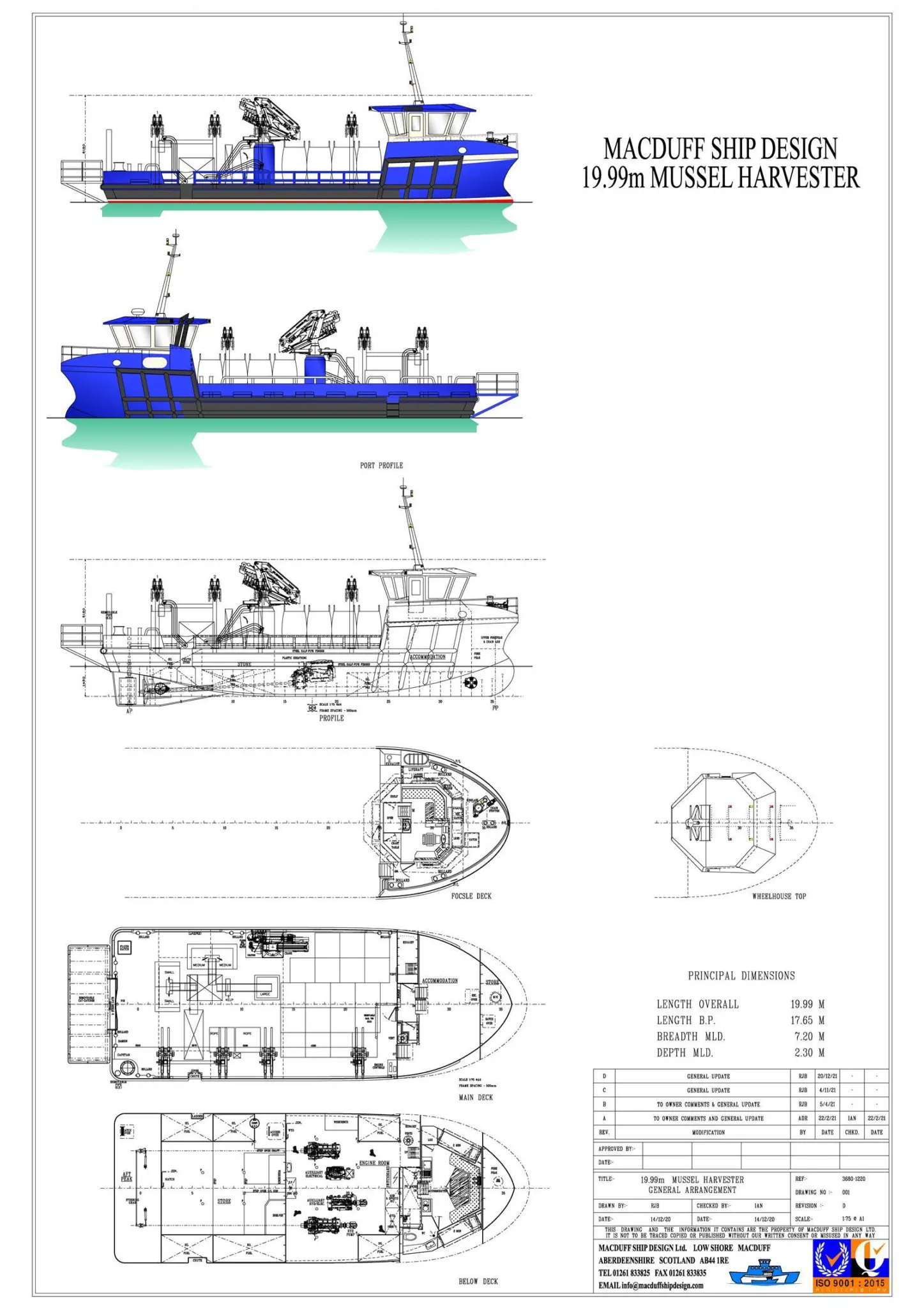 Blueshell mussel General Arrangement