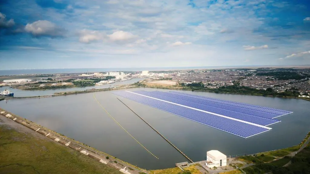 floating solar panels at the Port of Barrow
