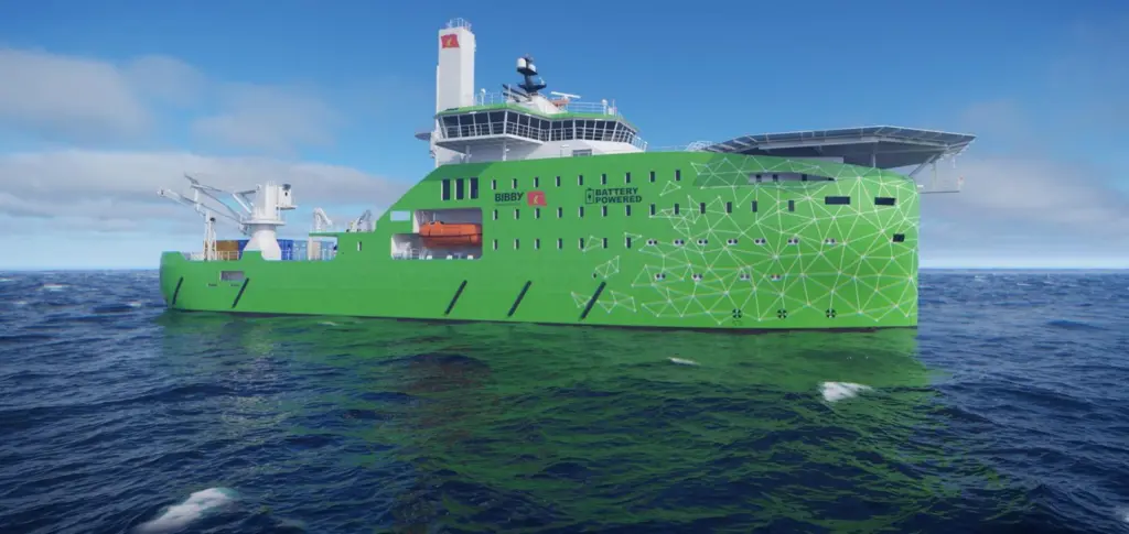 Credit Bibby Marine eCSOV (electric Commissioning Service Operation Vessel)