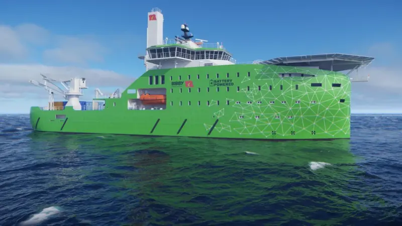 Credit Bibby Marine eCSOV (electric Commissioning Service Operation Vessel)