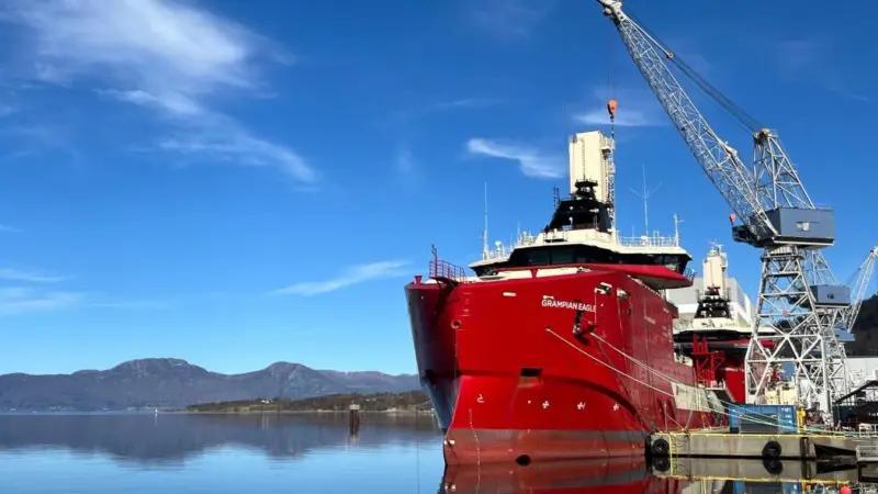 North Star’s CSOVs are of Vard design, vessel pictured on the quayside