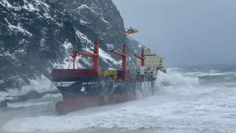 'MSC Baltic III' remains hard aground in Newfoundland Canada (Canadian  Coast Guard)