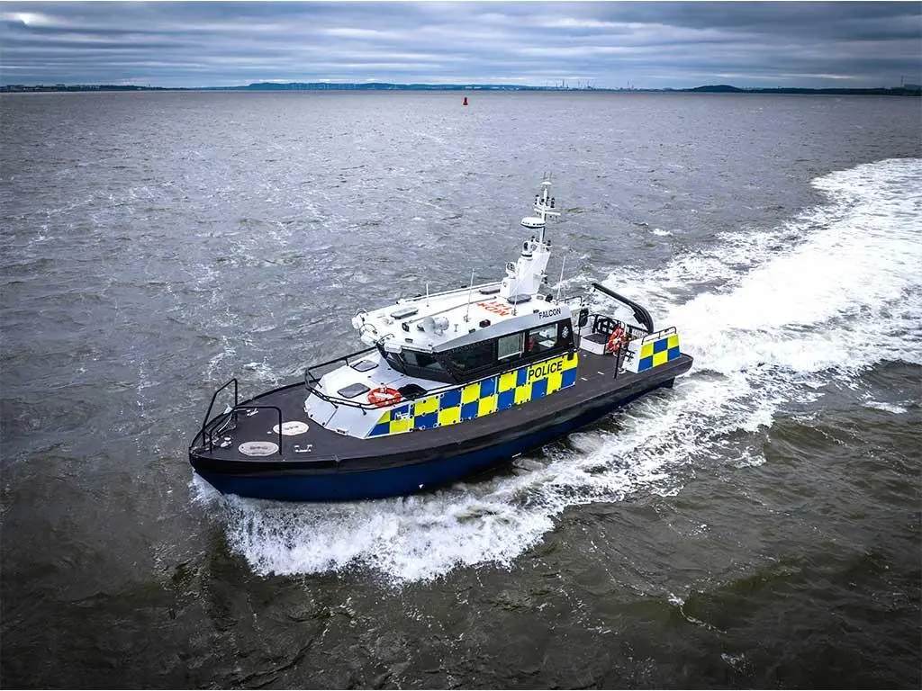 MOD Police patrol boat at sea
