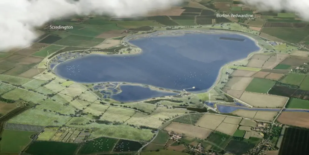 Lincolnshire reservoir - artist impression