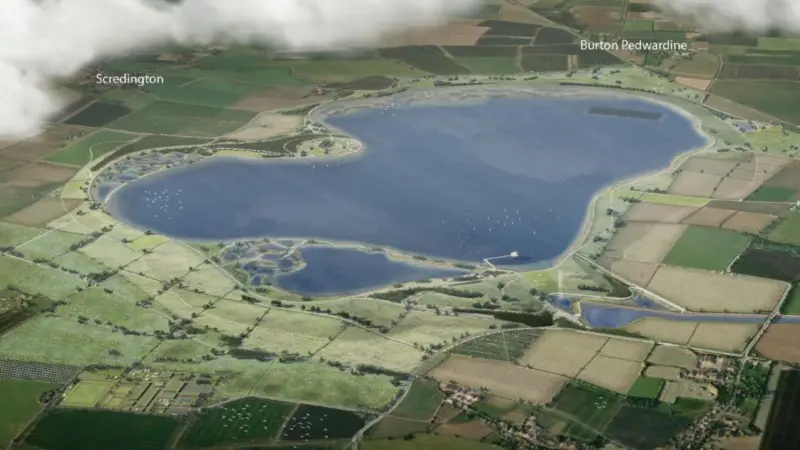 Lincolnshire reservoir - artist impression