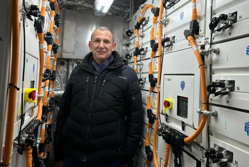 AYK Energy founder Chris Kruger aboard H2 Barge 2 - Copy