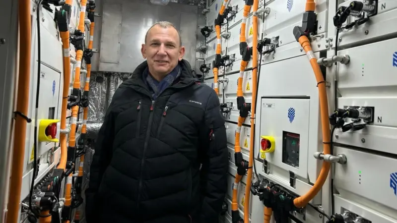AYK Energy founder Chris Kruger aboard H2 Barge 2 - Copy