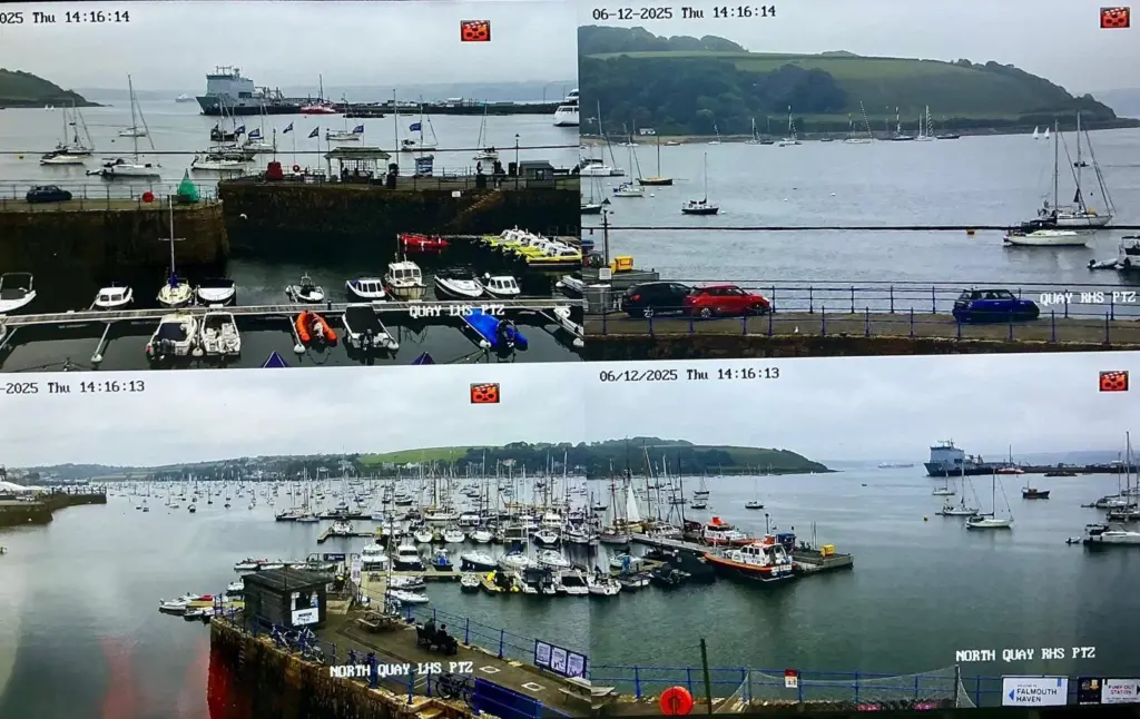 CCTV images of Falmouth Harbour