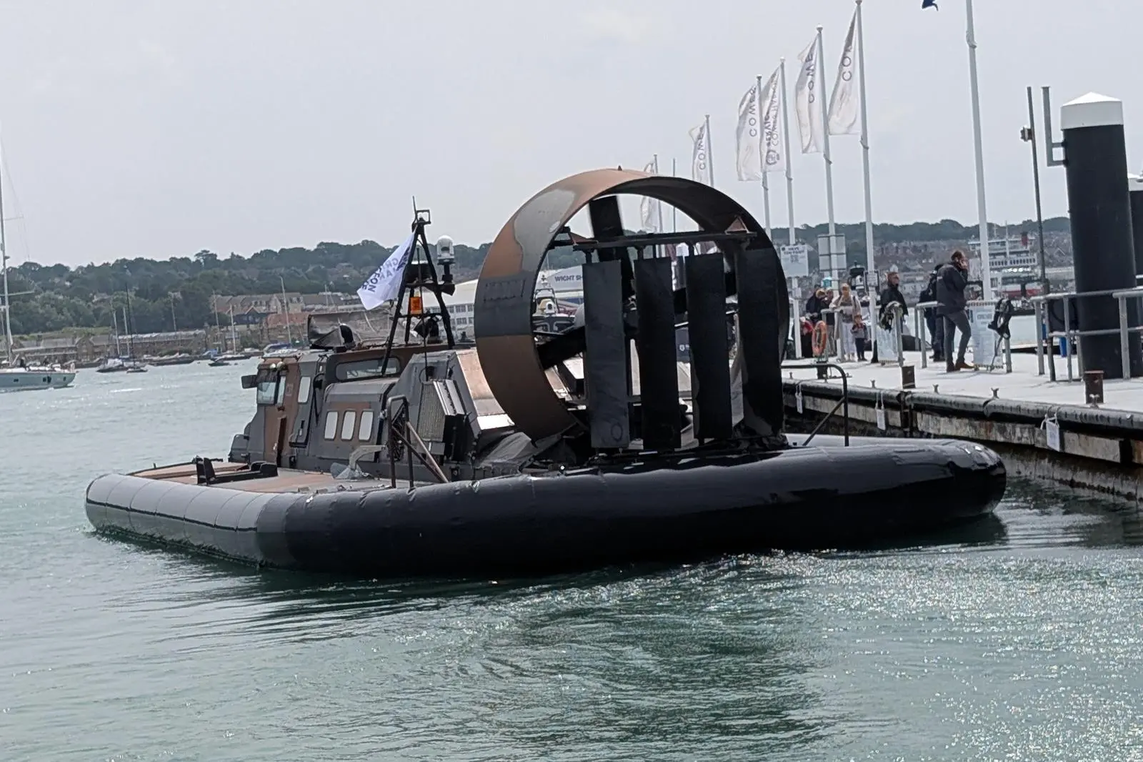 Hovercraft provide a solution where boats can't land and helicopters cost too much