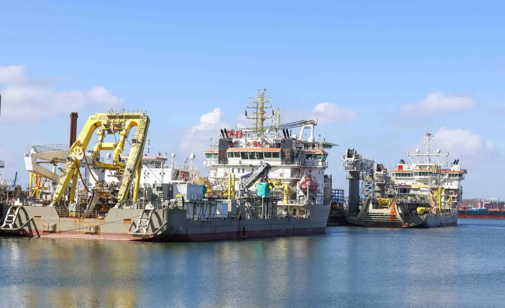 Vessels in various states of lay-up may be berthed alongside (Peter Barker
