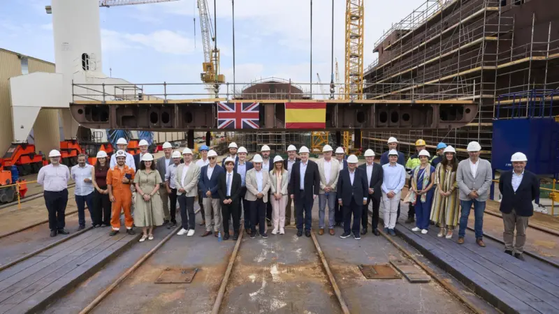 Bibby keel-laying for first electric CSOV