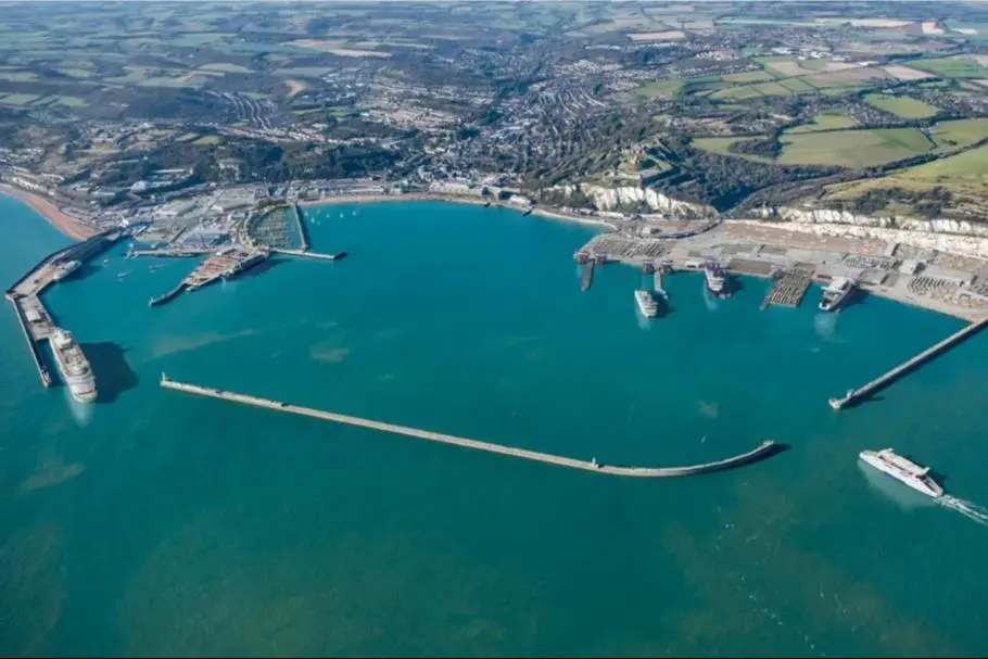 The image shows a visualisation of the 2050 port arrangement