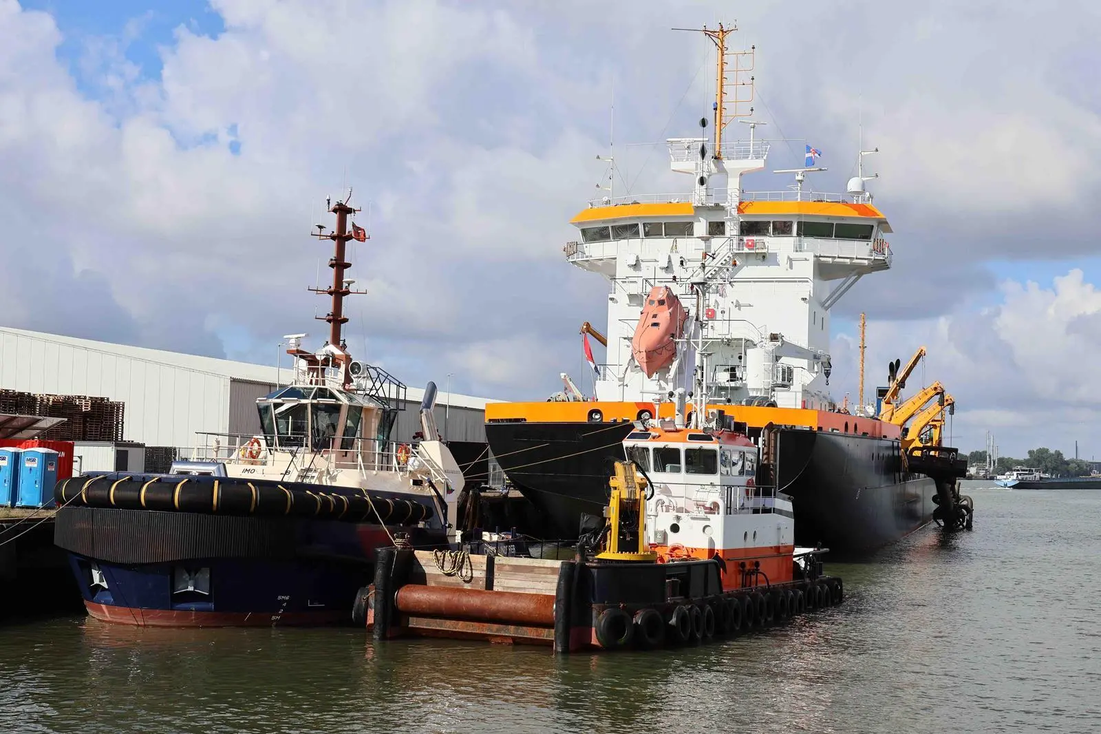Vessels berthed alongside often have different crewing arrangements (Peter Barker)