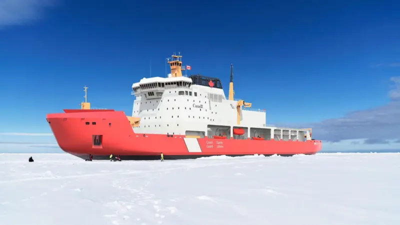 A rendering of the Canadian Coast Guard’s new Polar Icebreaker