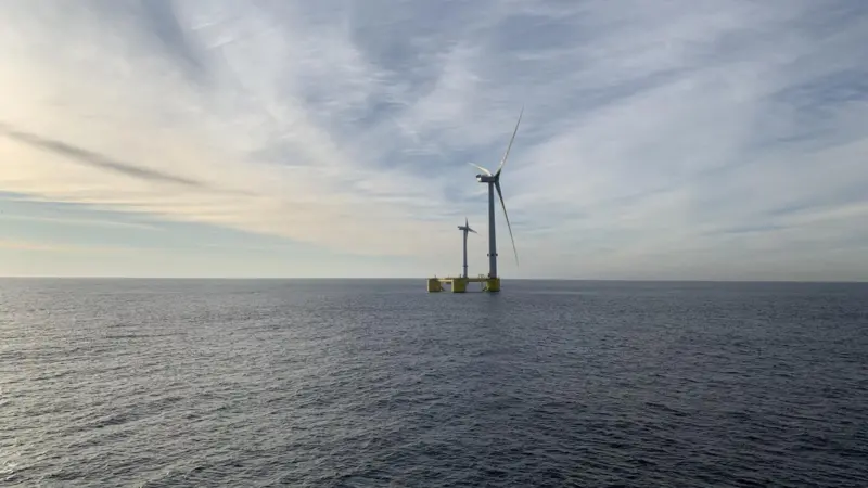 An offshore wind turbine