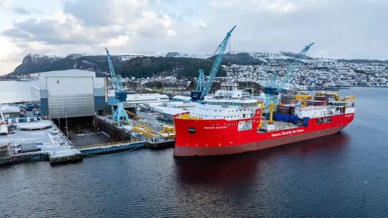 The image shows the CLV Nexans Electra on the water