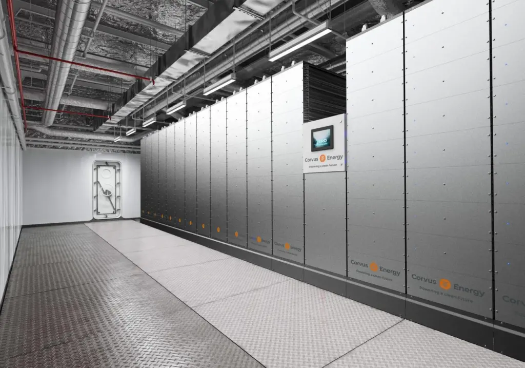 A stack of battery systems