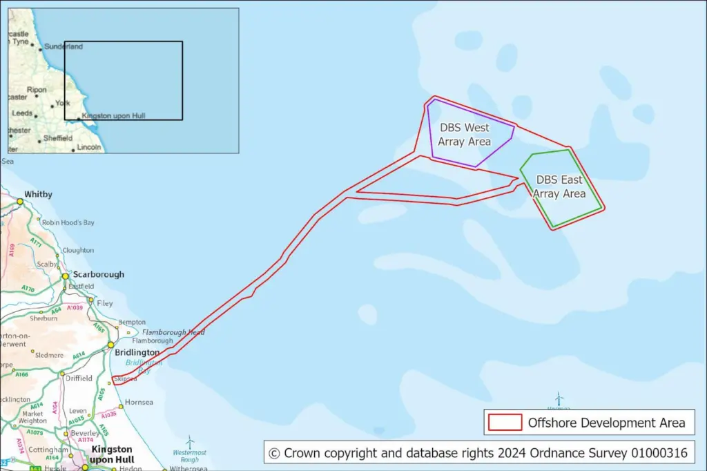 Dogger Bank South, west and east arrays