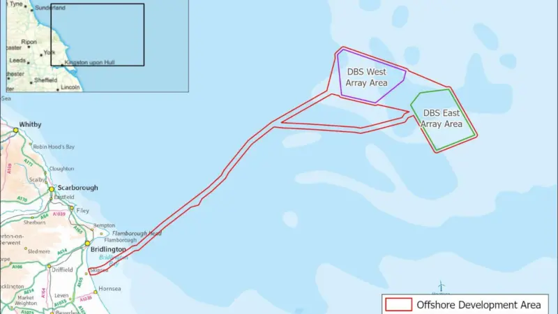 Dogger Bank South, west and east arrays