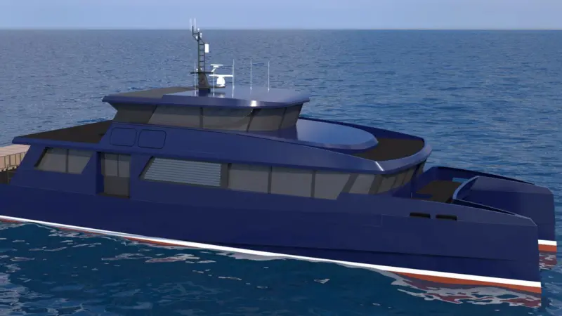 A render of the new fast ferry for Fair Isle