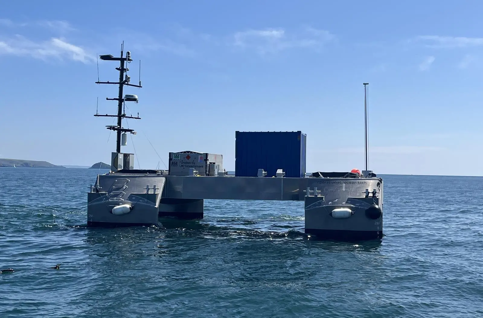 USV Pioneer in sea trials