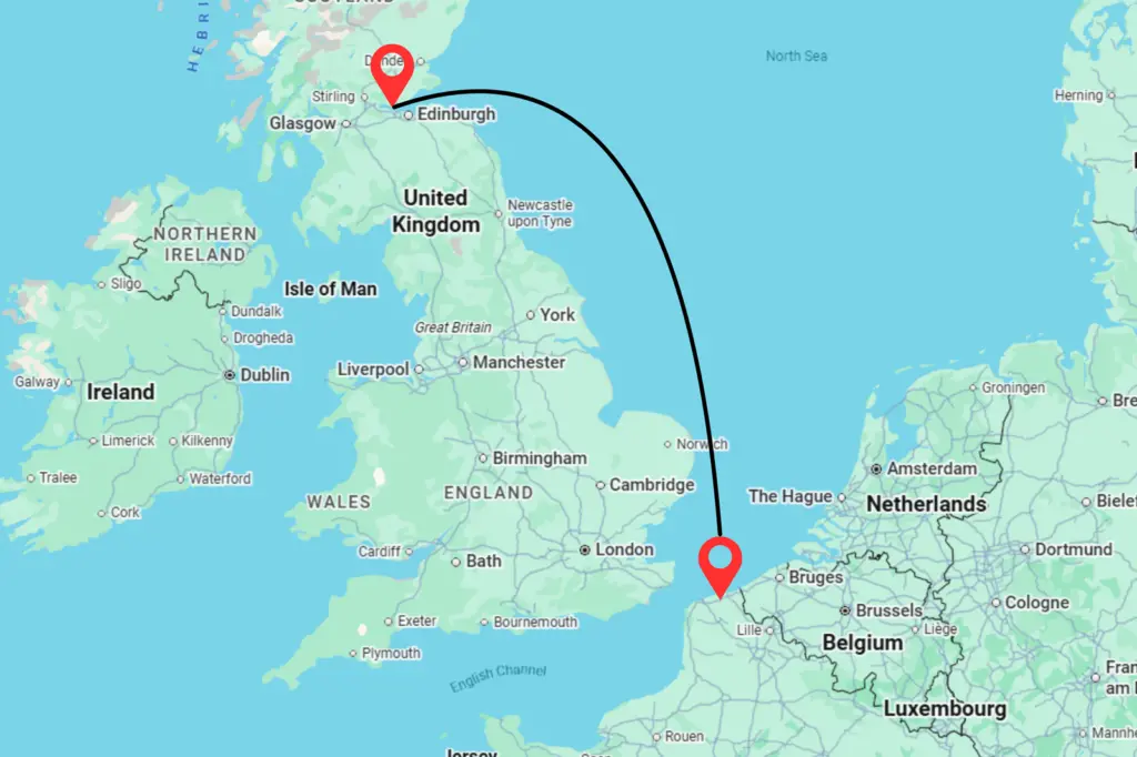 Rosyth to Dunkirk