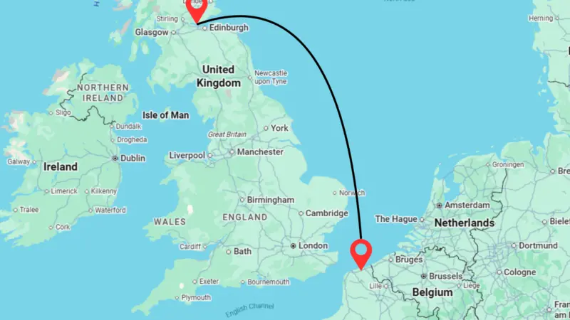 Rosyth to Dunkirk