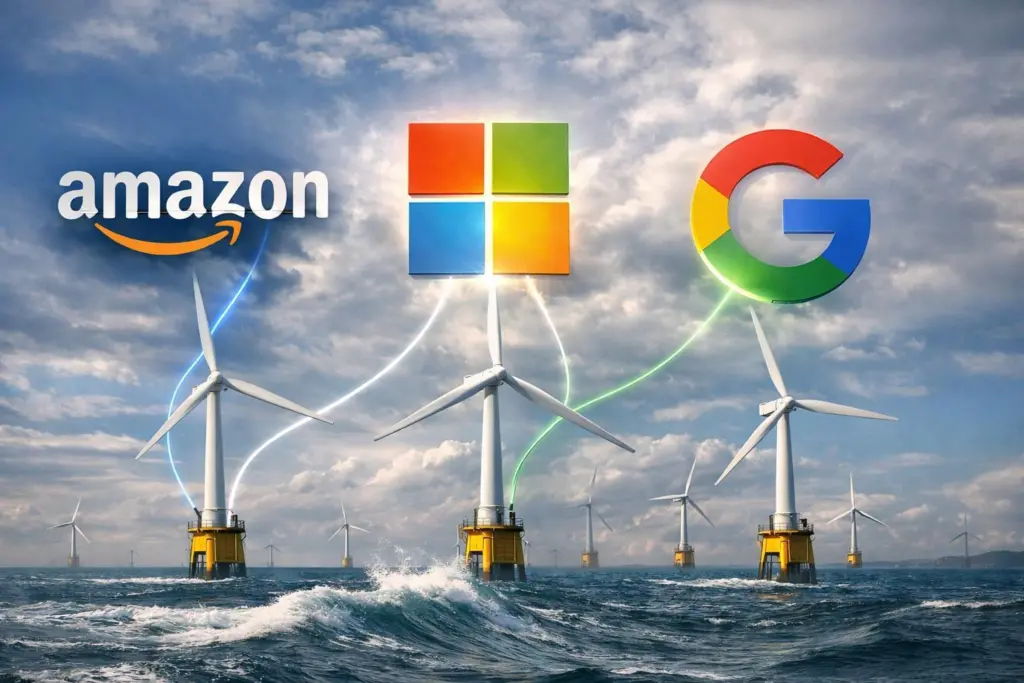 Big tech powered by offshore wind