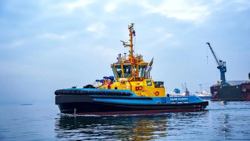 A picture of the SAAM Guanay on the water
