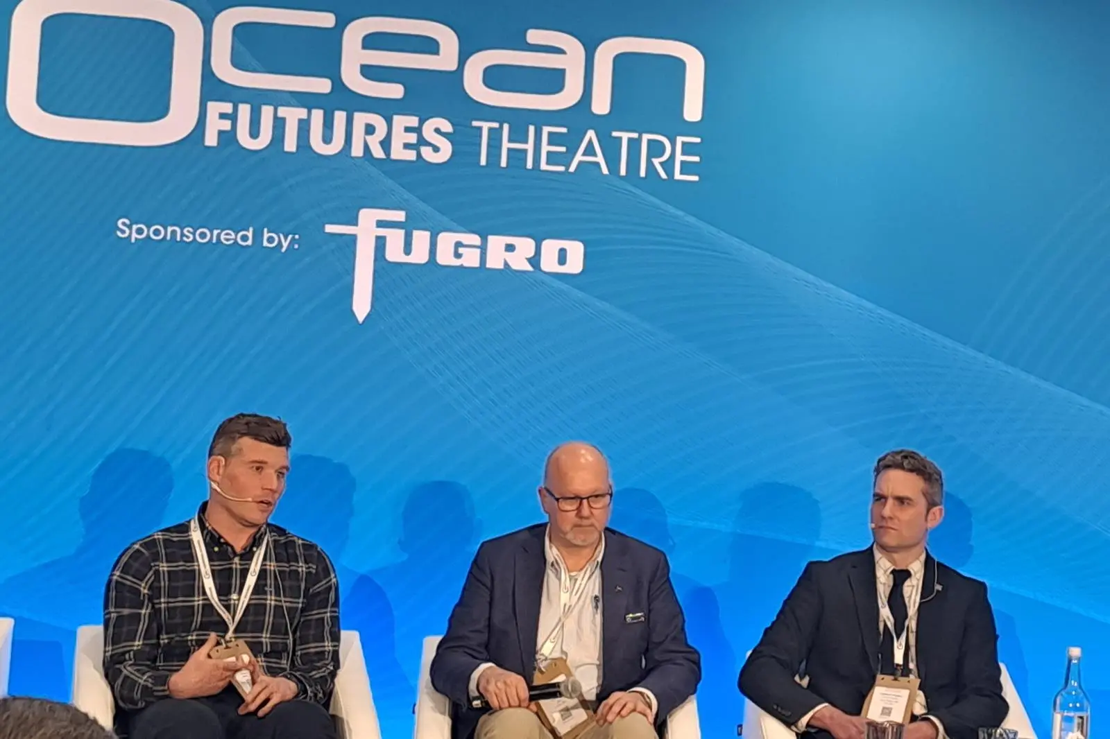 From left - Chris Dyer, RWE Renewables Richard Purser, IMCA, Anderson Chaplow, Lloyd's Register