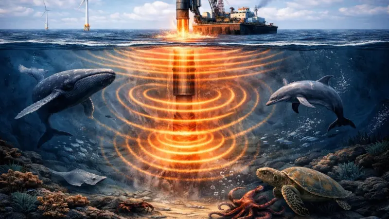 Underwater sound disturbance from turbines