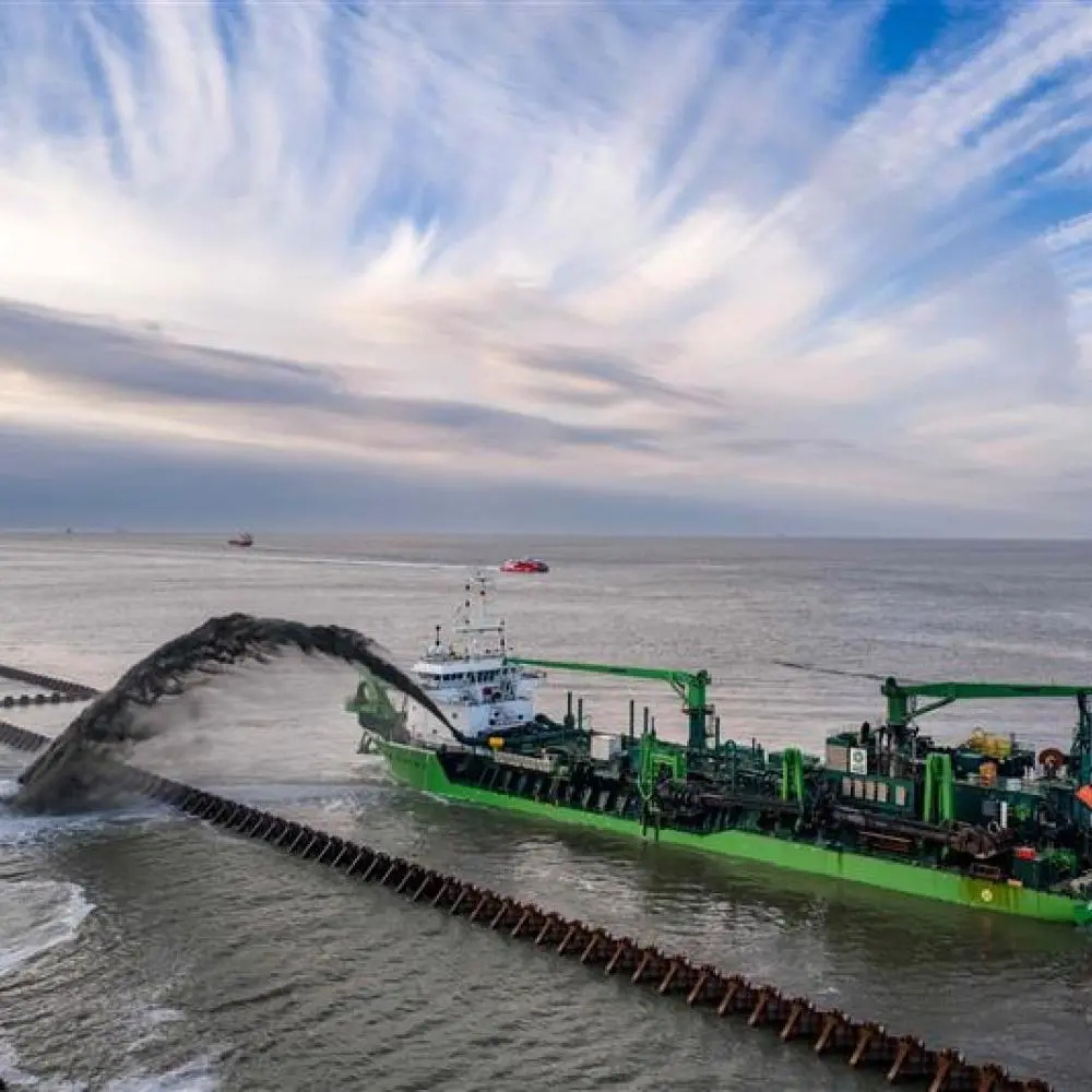 DEME dredging and land reclamation at the Port of Cuxhaven in Germany