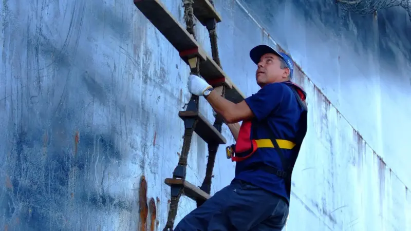 The role of pilots involves a degree of danger when boarding or diembarking vessels (IMPA)