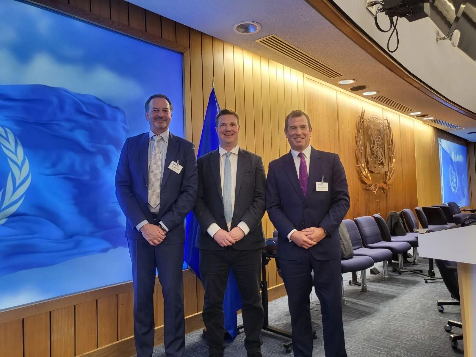 Marcel Wendt, CTO, Maritime Passport, Martin White, co-founder, Maritime Passport and Peter Phillips, co-founder, Maritime Passport