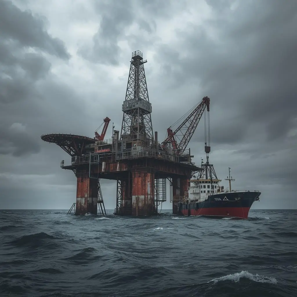 lucid-origin_Create_an_image_of_a_dilapidated_rusting_offshore_oil_rig_being_decommissioned_h-0