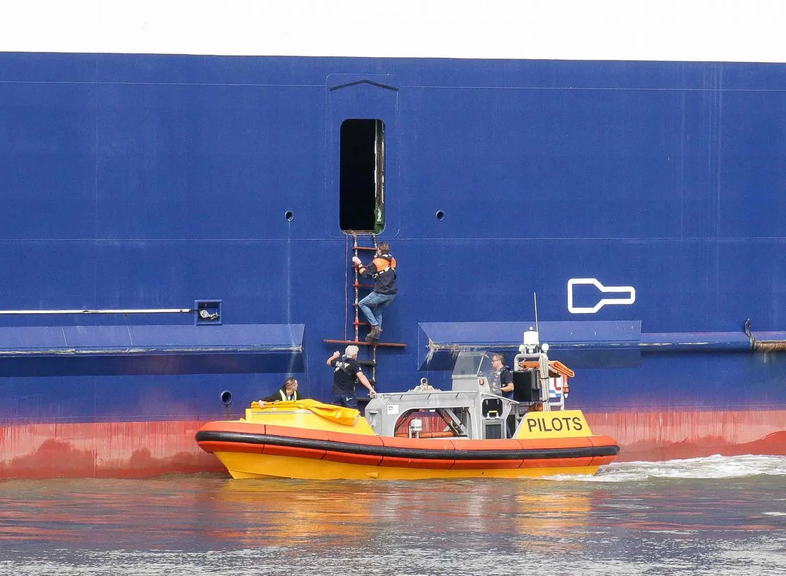Tenders can transfer pilots from larger pilot vessels kept on station at sea (Peter Barker)