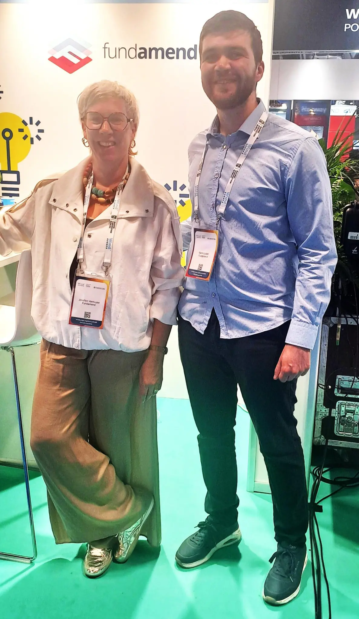 Fundamend CEO Josefien Vanhuyse (l) and Product specialist Marin Ljuban