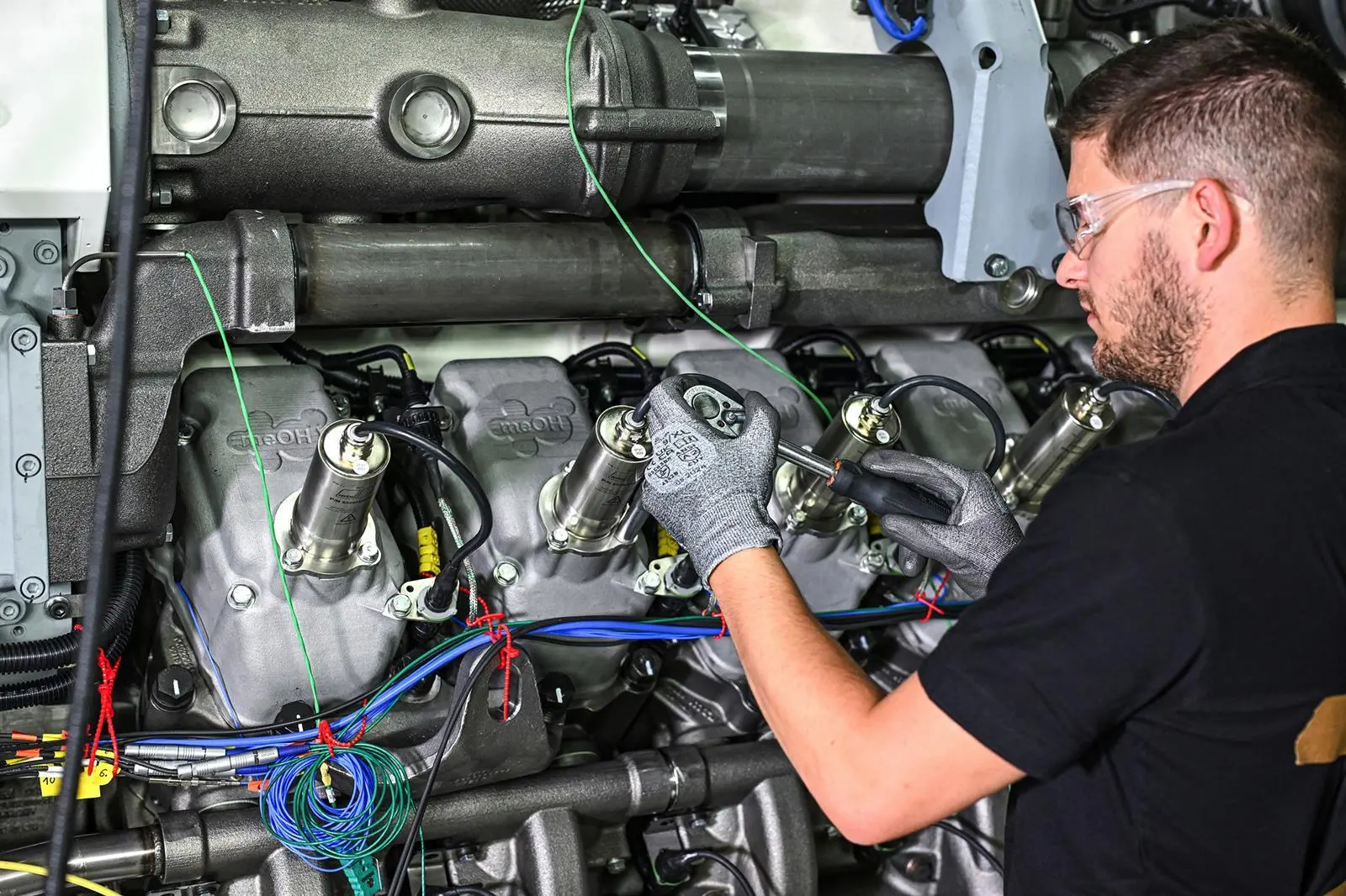 Methanol engine testbench