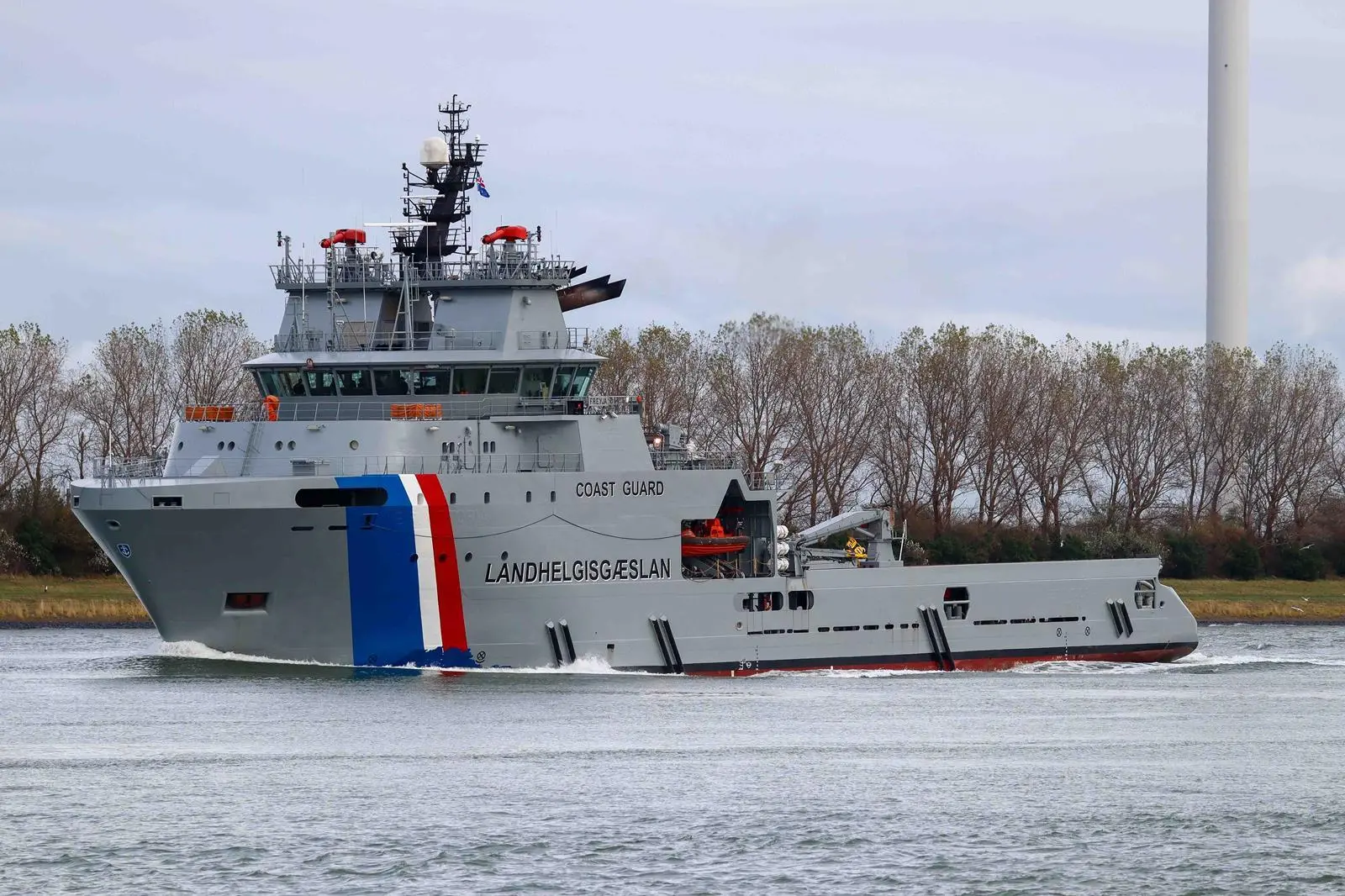 Iceland operates two multipurpose ETV including here 'Freyja' (Peter Barker