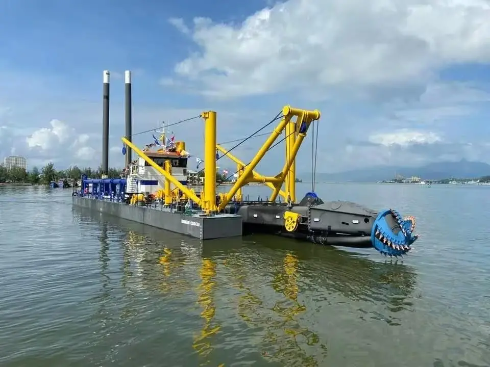 Damen-designed, Baku Shipyard-built cutter suction dredger Engineer Soltan Kazimov