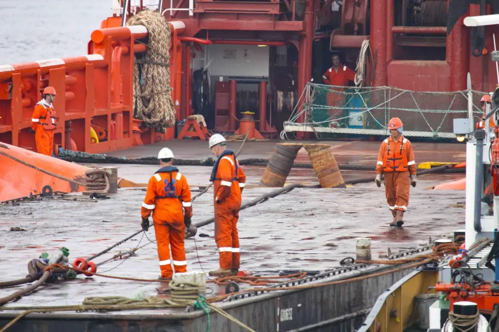 The decks of offshore support vessels can be dangerous places to work (Peter Barker)